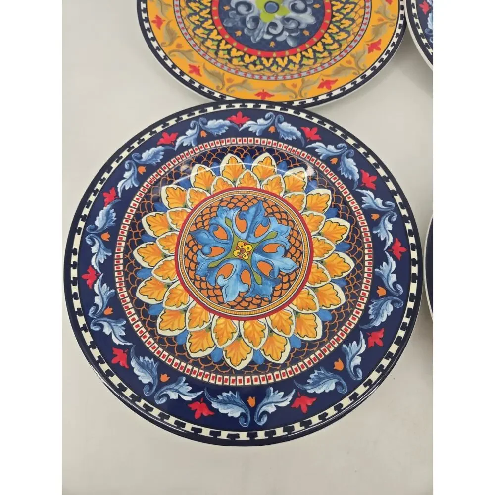 4 Williams Sonoma Sicily Melamine Salad Plates 8.5